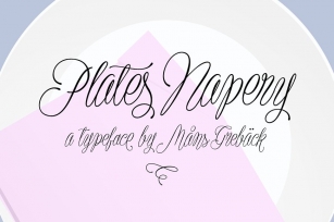 Plates Napery Font Download