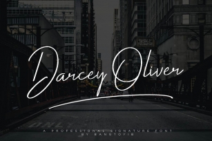Darcey Oliver Signature Font Download