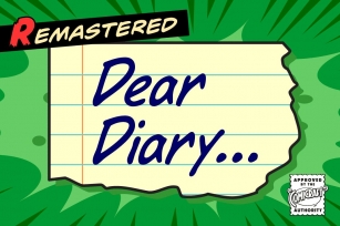 Dear Diary Font Download