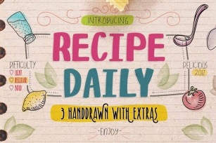 Recipe Daily Typeface Font Download