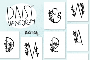 Daisy Monogram Font Download
