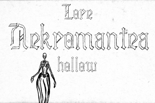 Lore Nekromantea Hollow Font Download