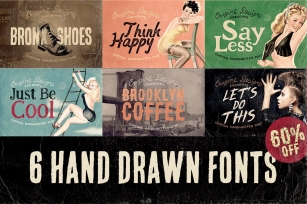 6 Hand Drawn Font Download