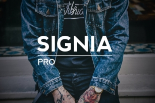SIGNIA Pro Modern Typeface + WebFont Font Download