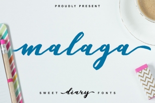Malaga Diary Font Download