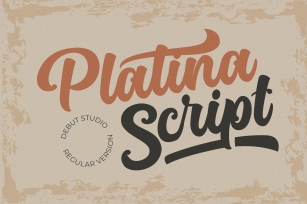 Platina Script // Regular Version Font Download