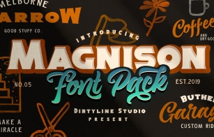 Magnison Pack + Bonus Font Download