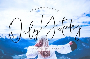 Only Yesterday Hand-drawn Font Download