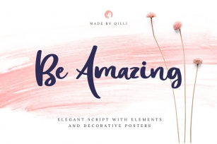 Be Amazing with Posters  Decor Font Download
