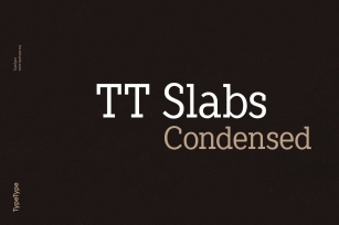 TT Slabs Condensed Font Download