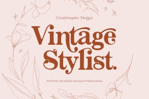 Vintage Stylist + Florals Font Download