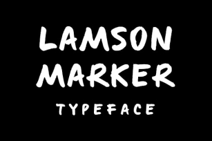 Lamson Marker Font Download