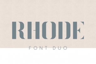 Rhode Duo Font Download