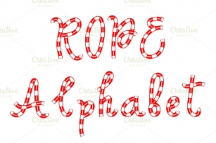 Alphabet of rope Font Download