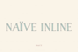 Naive Inline Collection Font Download
