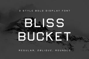 Bliss Bucket – Bold 3 Family Font Download
