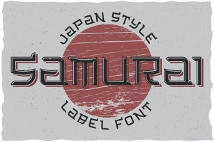 Samurai Typeface Font Download