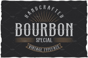 Bourbon Special Label Typeface Font Download