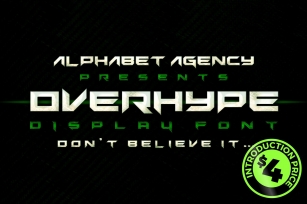 OVERHYPE DISPLAY FONT $4 INTRO PRICE Font Download