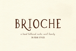 Brioche Rustic Serif Family Font Download