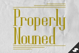 Properly Nouned fancy serif font Font Download