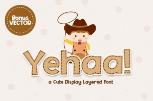 Yehaa! Layered Font Download