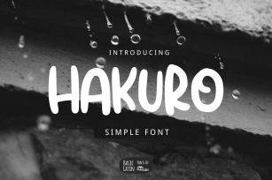 Hakuro Marker Font Download