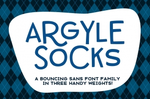 Argyle Socks: fun font in 3 weights! Font Download