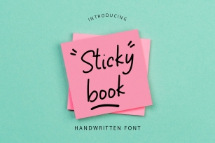 Sticky Book Modern Handwritten Font Download