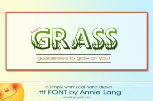 Annie's Grass Font Download