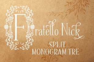 Fratello Nick Split Monogram Tre Font Download
