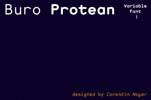 Buro Protean Font Download