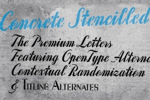 Concrete Stencil Font Download