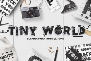 Tiny World! Scandinavian Doodle Font Download