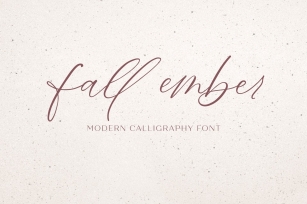 Fall Ember Calligraphy Font Download