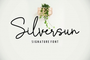 Silversun Signature Font Download