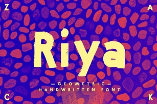 Riya – Geometric Handwritten Font Download