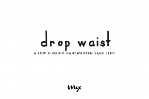 Drop Waist — A Handwritten Font Download