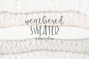 Weatherd Sweater Font Download