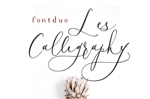 Les Calligraphy Duo Font Download