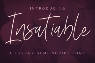 Insatiable Script Font Download