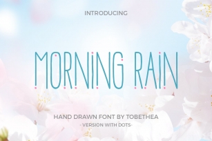 Morning Rain Dot Font Download