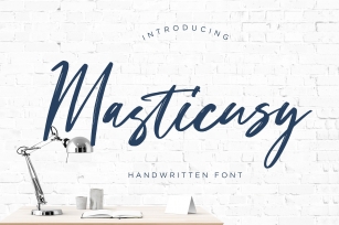 Masticusy Handwritten Font Download