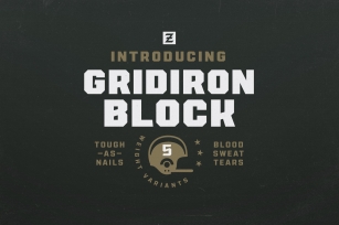 Gridiron Block Font Download