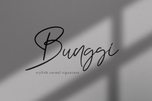 50% Off Bunggi Signatures Font Download