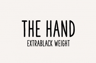 The Hand (Extrablack weight) Font Download