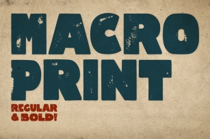 Macro Print Font Download