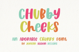 Chubby Cheeks, Sans Serif Font Download