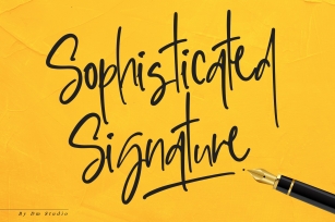 Sophisticated Signature!! Font Download