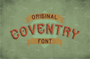 Coventry Vintage Label Typeface Font Download